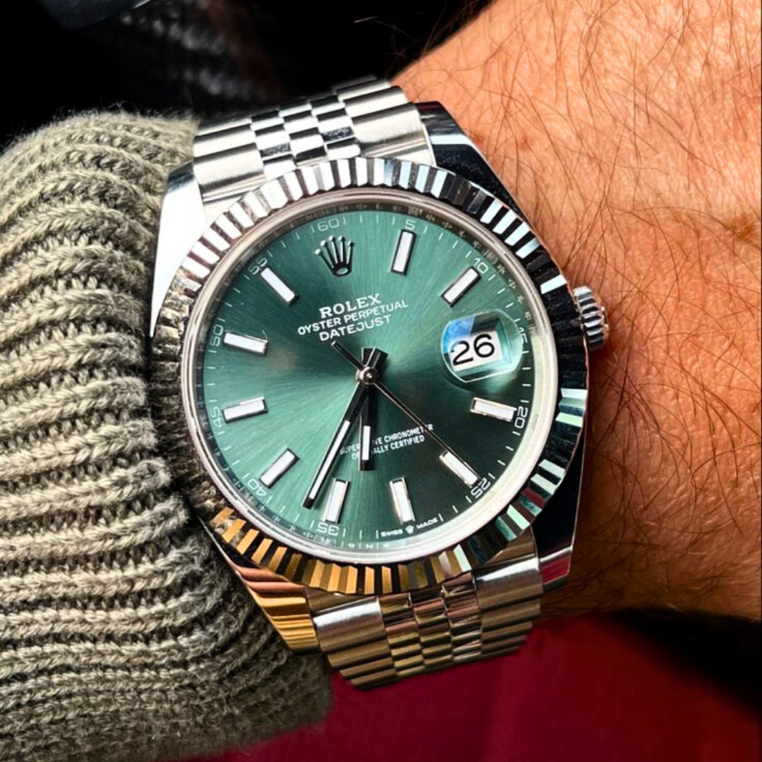 Rolex Date-Just vert