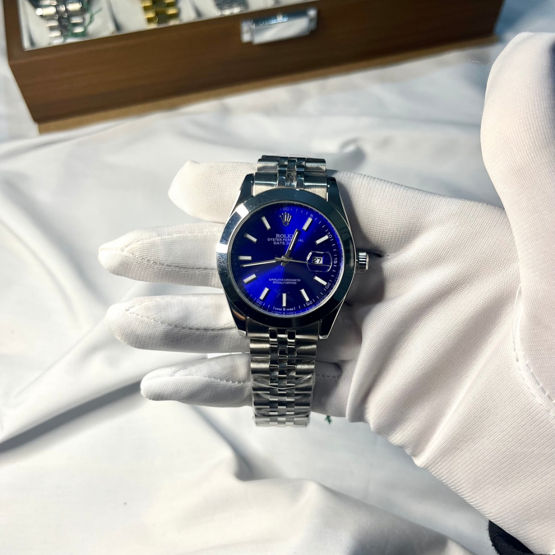 Rolex Date-Just bleu