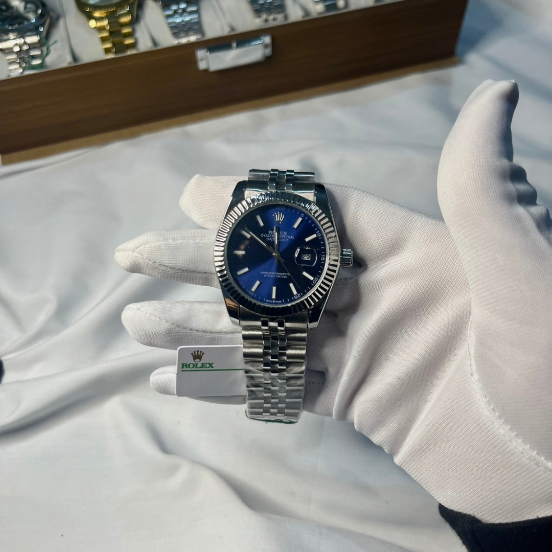 Rolex Date-Just bleu