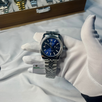 Rolex Date-Just bleu