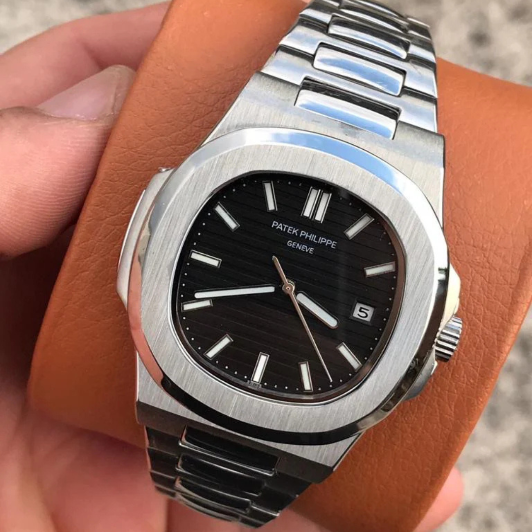 Patek Phillipe blanc fond noir