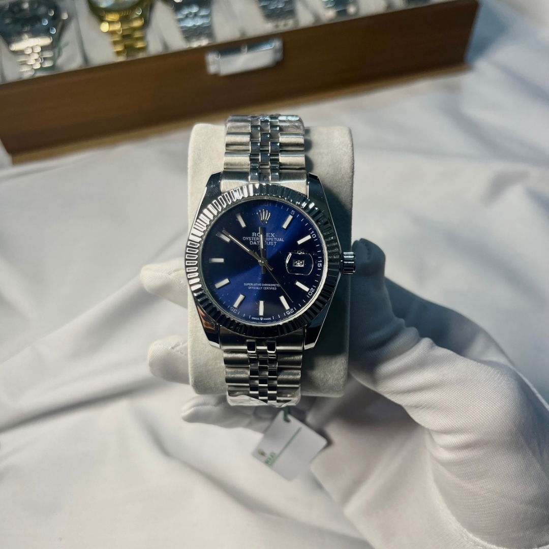 Rolex Date-Just bleu