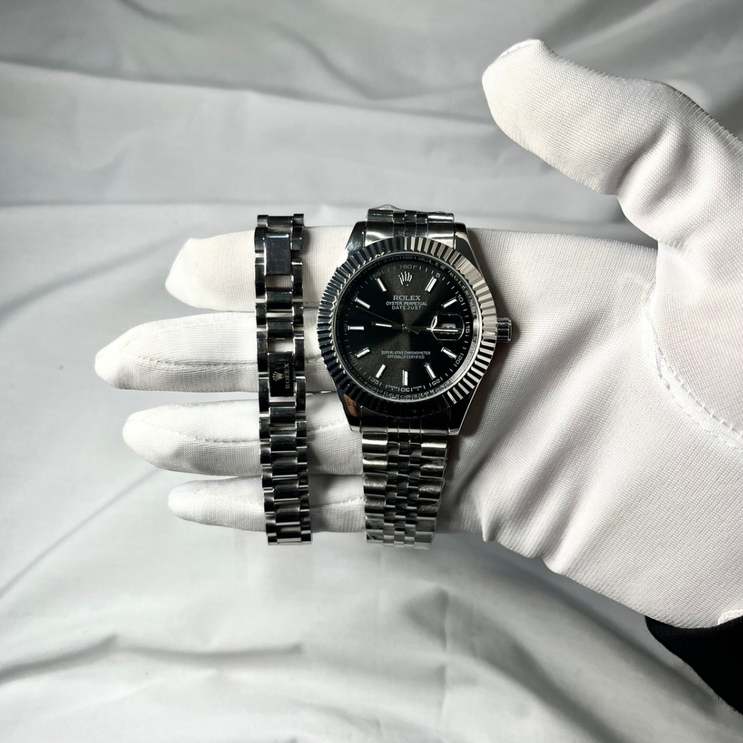 Rolex Date-just avec bracelet