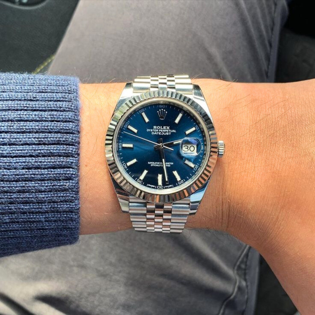 Rolex Date-Just bleu