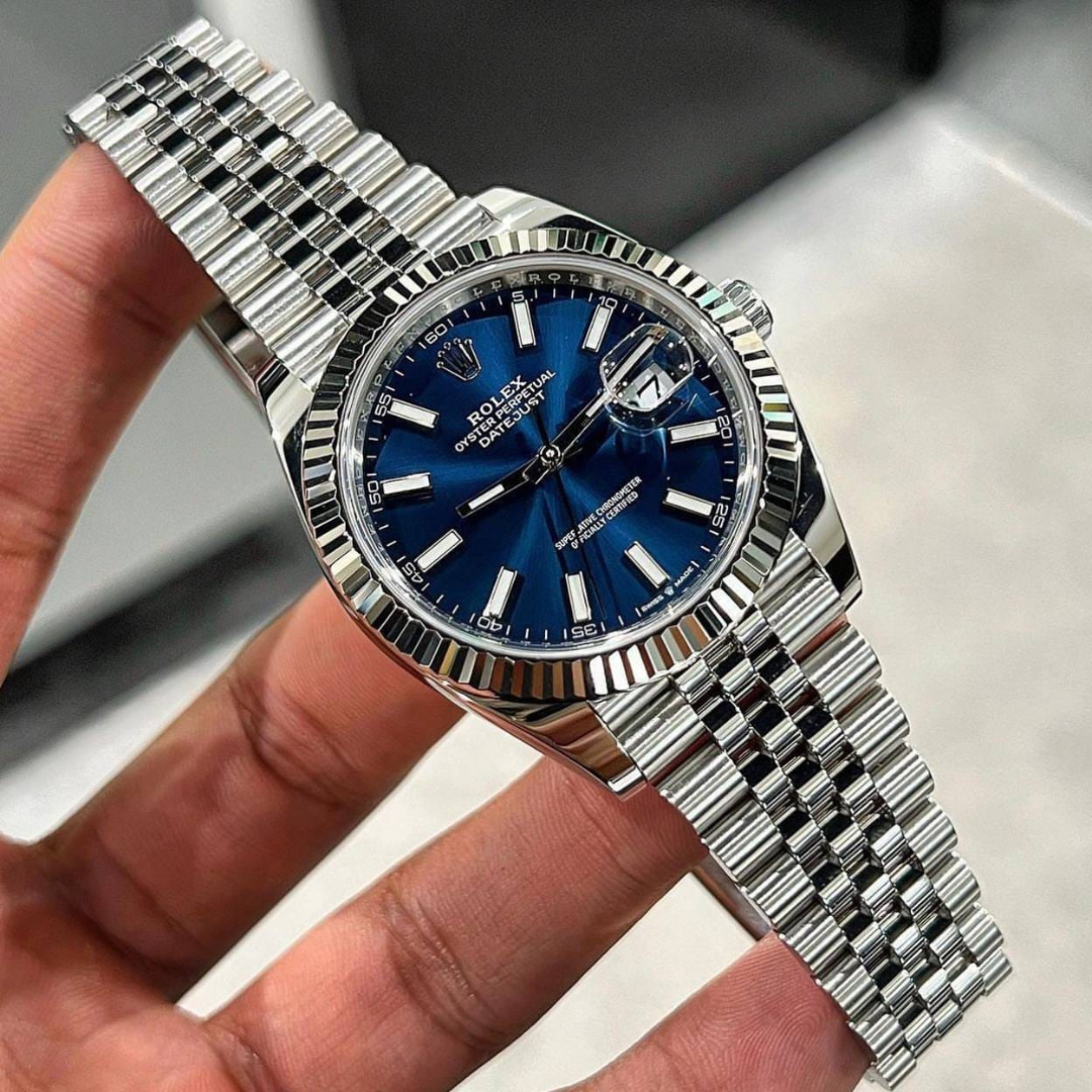 Rolex Date-Just bleu