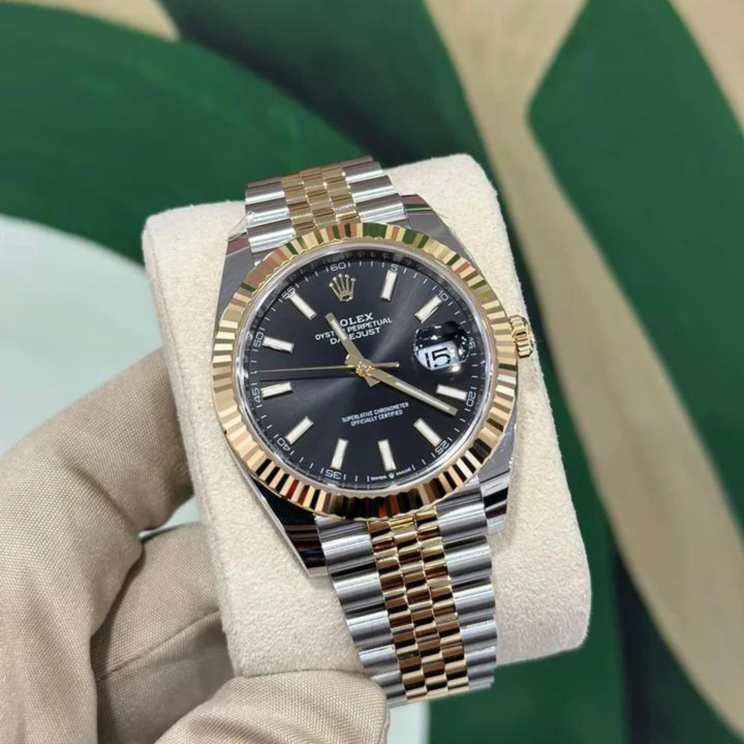 Rolex Date-Just Gold & Black