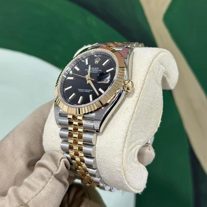 Rolex Date-Just Gold & Black