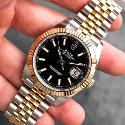 Rolex Date-Just Gold & Black