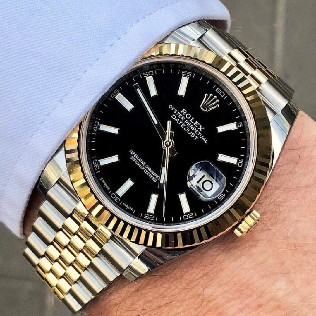 Rolex Date-Just Gold & Black