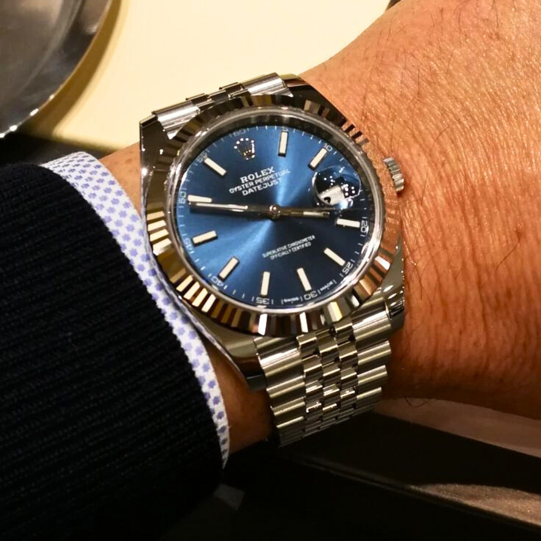 Rolex Date-Just bleu