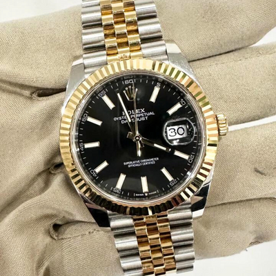 Rolex Date-Just Gold & Black