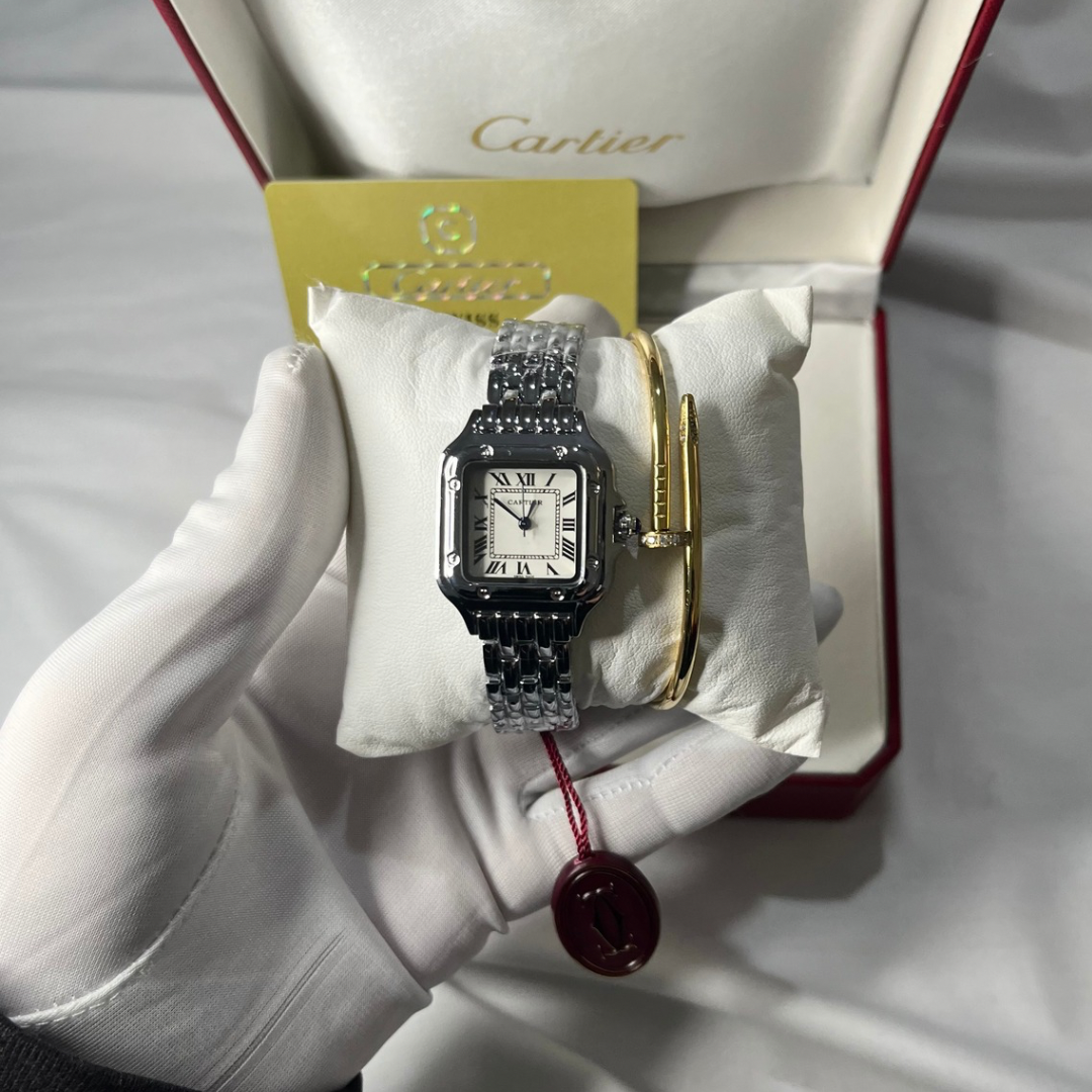 Cartier montre et bracelet cartier cadeau 🌹