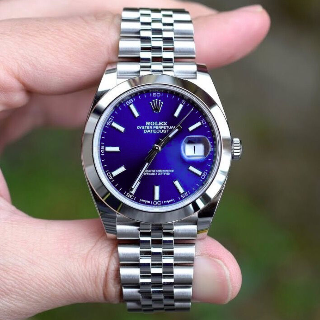 Rolex Date-Just blue